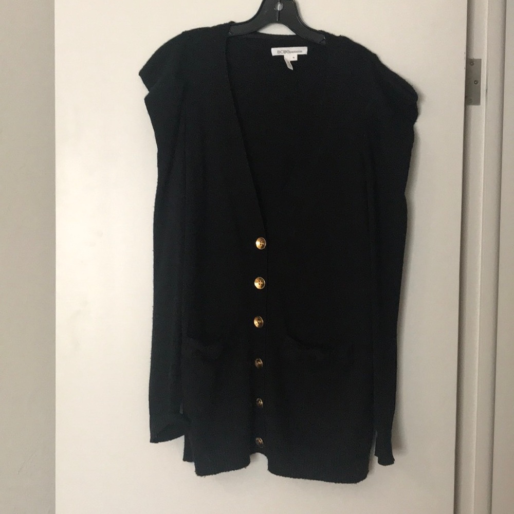 BCBGeneration gold button sweater size medium